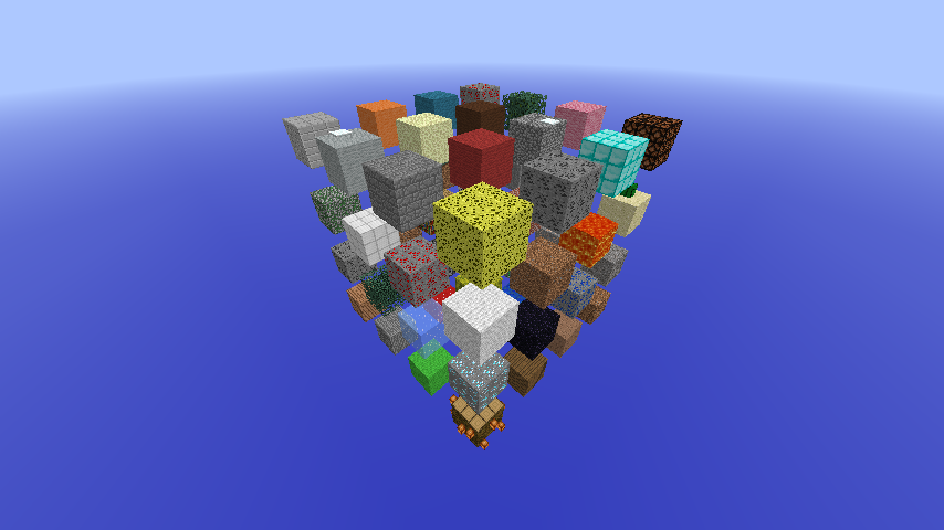 Карта летающие кубики для Minecraft